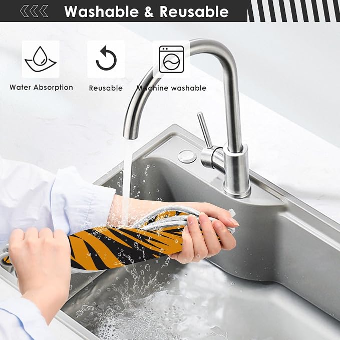 Sink Mat for Faucet Sink Splash Guard Faucet Handle Drip Catcher for Kitchen - Image 8