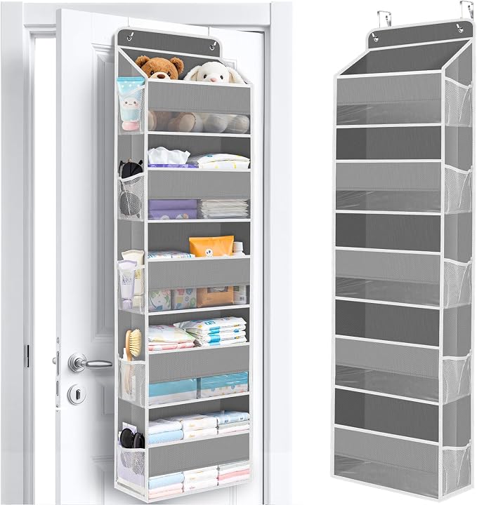 Over The Door Organizer Storage behind Door Hanging Organizer by WiseLife