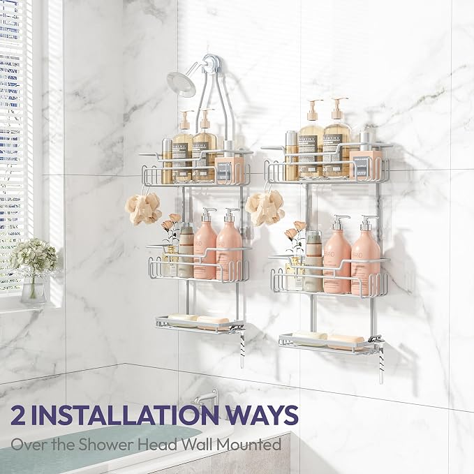 SWTYMIKI Bathroom Shower Caddy Hanging - Image 2