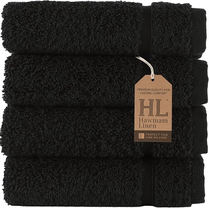 Washcloth Linen Set Premium Original Turkish Cotton, Hotel Quality by HawmamLinen