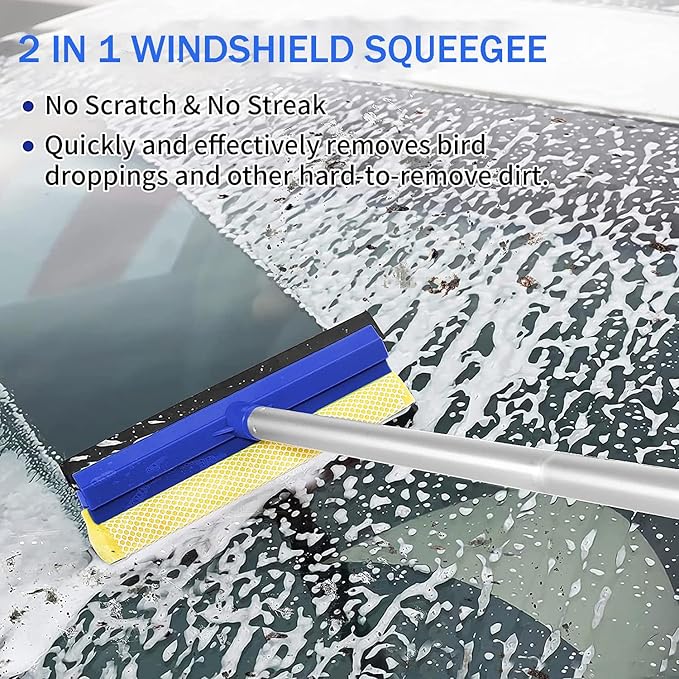 Wontolf 4-in-1 Window Squeegee, Window Cleaning Kit - Image 7