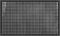 Lovinland Outdoor Rubber Floor Mat - 24 x 35 inch Non-Slip Drainage Mat - Heavy Duty for Kitchen, Garage, Restaurant, Garden - Black
