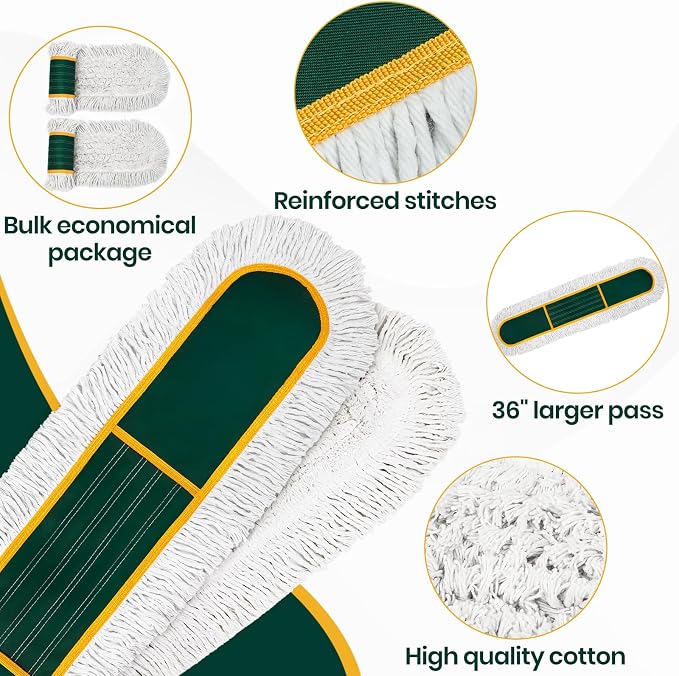 36” Commercial Duster Mops, Extra Large Floor Duster - Image 3