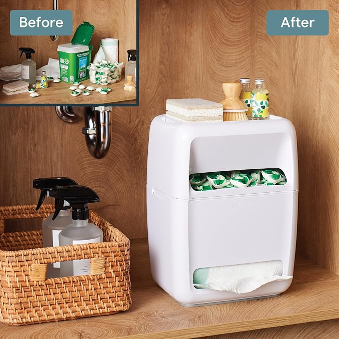 YouCopia SinkSuite Bag & Pod Dispenser, Standing Garbage Bag and Dishwasher Pod - Image 6