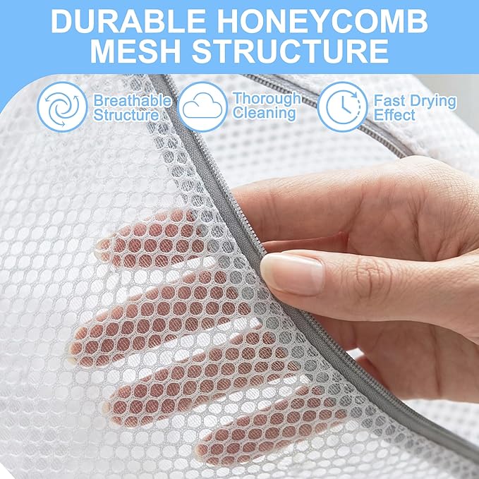3Pcs Laundry Bags Mesh Wash Bags，12 x 16 inches - Image 4