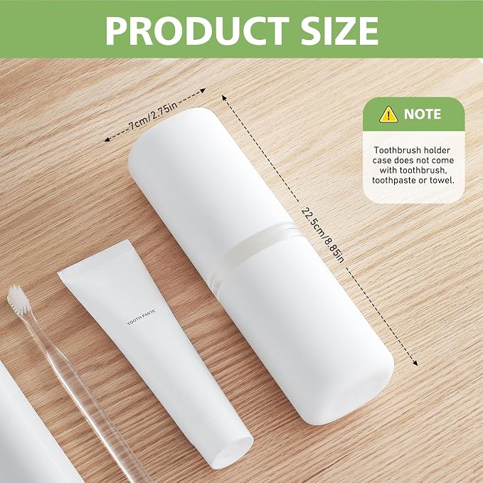 Baluca Travel Toothbrush Case, Portable Tooth Brush Holder and Toothpaste Cover - Image 7