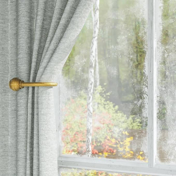 Hion Curtain Holdbacks Gold 2pcs, Curtain Tiebacks Wall Mounted Hooks | Curtain - Image 6
