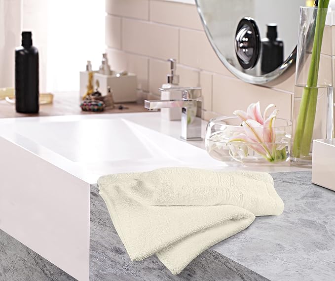 Utopia Towels 6 Pack Premium Hand Towels, 16x28 in, 600 GSM Cotton, Ivory | - Image 7