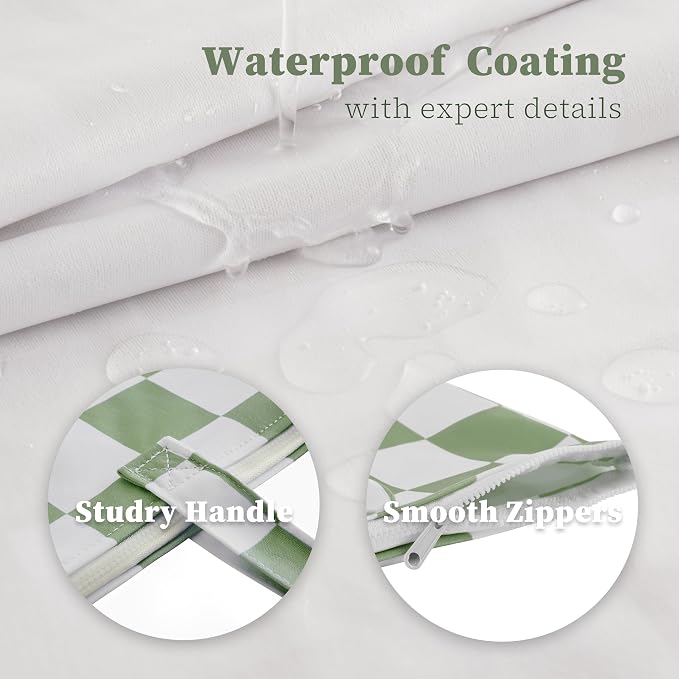 Ohocut Checkered 2 Pcs Large Travel Laundry Bags - Image 7