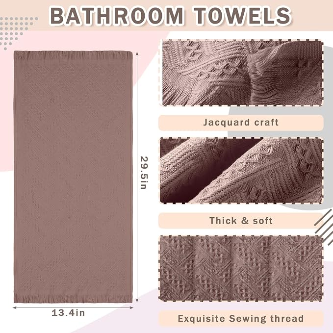HunnmingRe 5 Pack Boho Hand Towel - Image 2