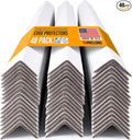 48" x 2" x 2" Reinforced Cardboard Edge Protectors, White (Pack of 48) – 0.225" Thick Extra Heavy-Duty Cardboard Corner Protectors – American Quality V-Board Pallet Edge Protectors