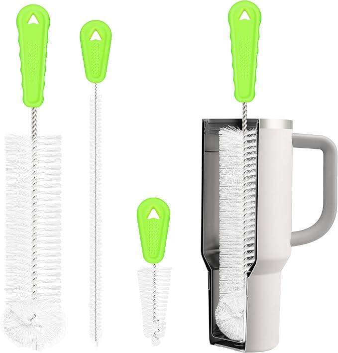 Rnoafmu Bottle Brush Set of 3, Sports Bottles, Coffee Cup, To-go Cups, Bendable by RNOAFMU