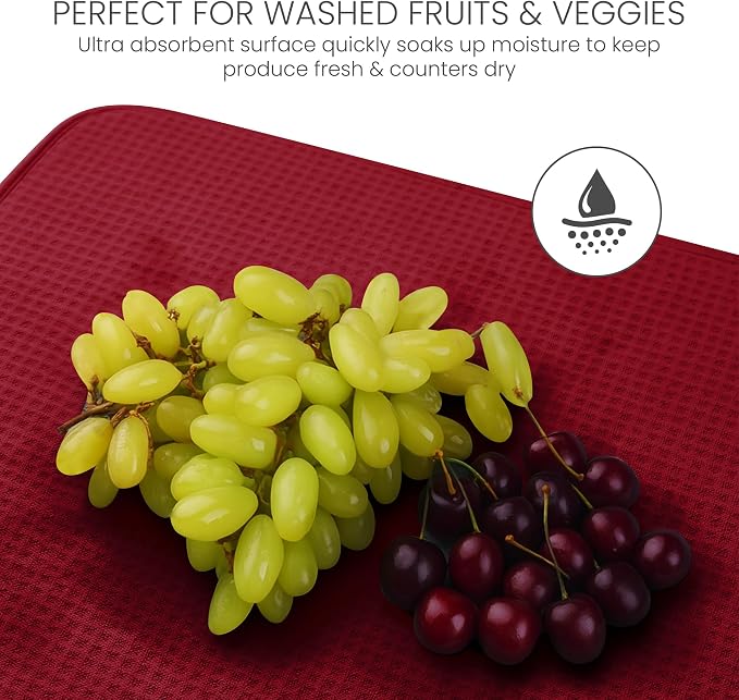 Bellemain Dish Drying Mat, Drying Matt Kitchen Counter, 17 x 24 Inch - Image 6