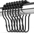 Shower Curtain Hooks Rings, Rustproof Metal Shower Curtain Rings by Unknown