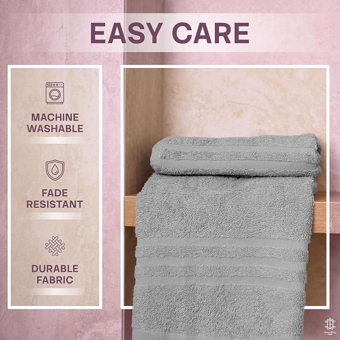 CORE 4-Piece Cotton Hand Towels - Image 7