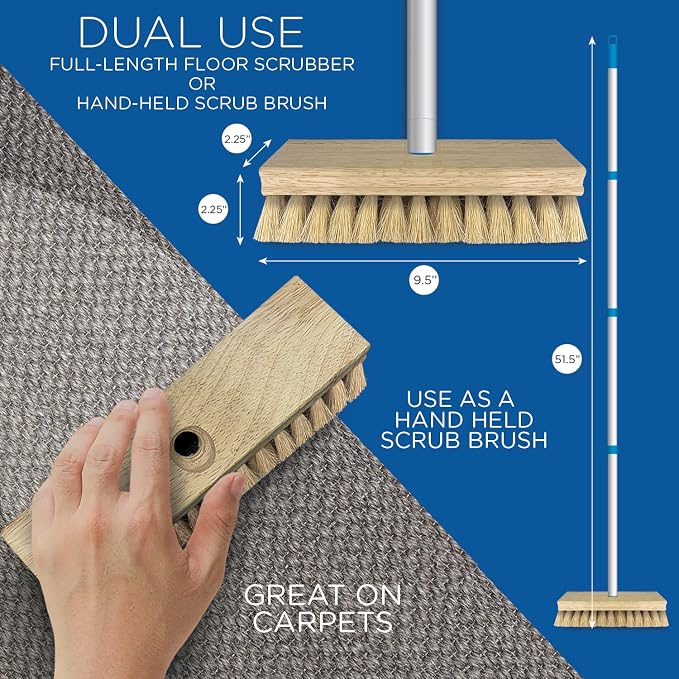 LOLA Deck Scrub Brush, Removes Dirt & Grime from Patios, 9 Pack - Image 2