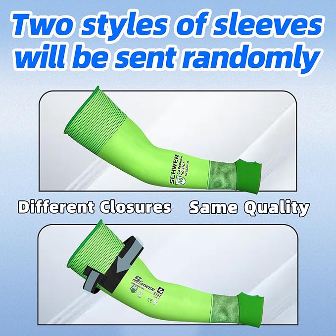 Schwer Ultra-Thin ANSI A6 Cut Resistant Arm Sleeves, 21 Gauge Comfortable and Breathable Protective Sleeves, Arm Protectors for Thin Skin and Bruising, Work, Gardening, Farming, Outdoors, Non-PFAS, M