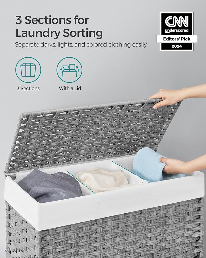 SONGMICS Rolling Laundry Hamper - Image 3