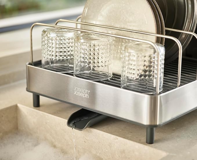 Joseph Joseph Extend Max Steel Expanding Dish Drying Rack, high Capacity - Image 6