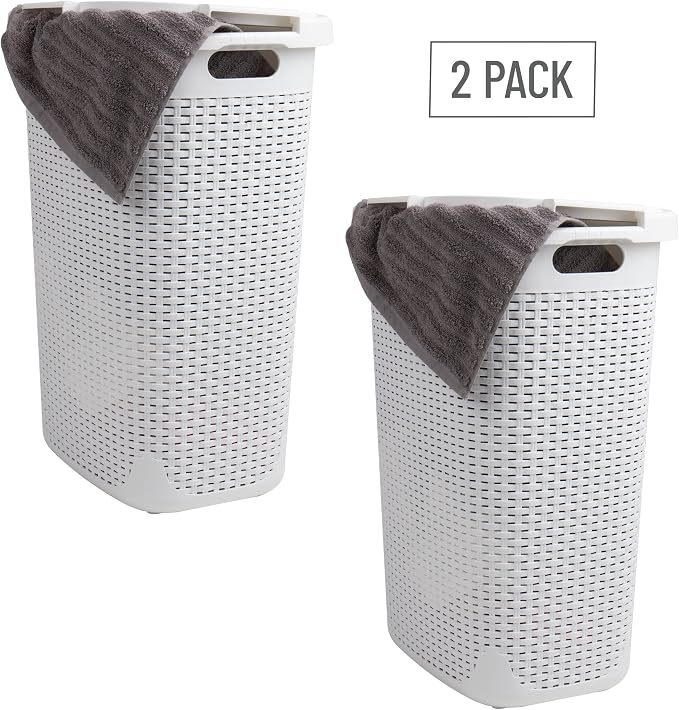 Mind Reader Slim Laundry Hamper - Image 7