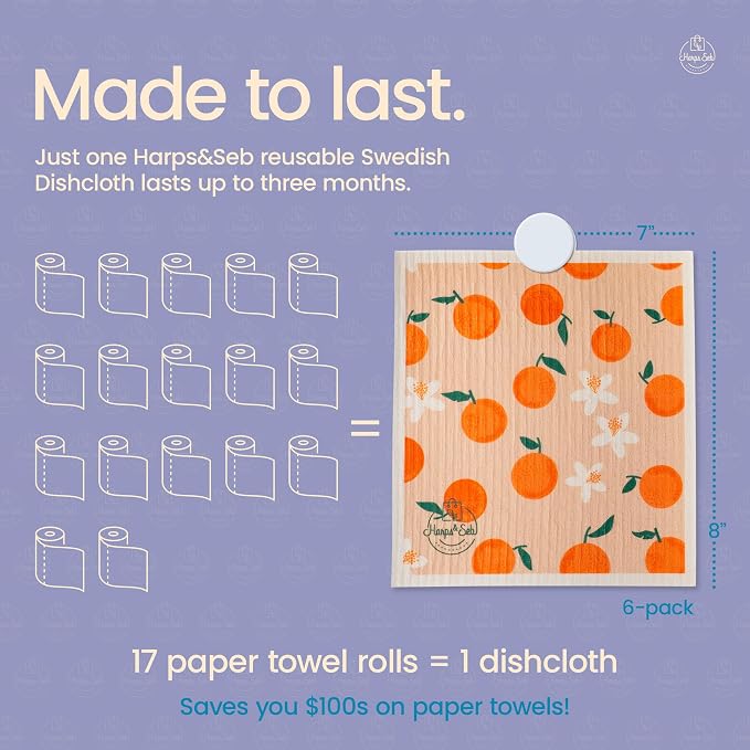 Harps&Seb Swedish Dishcloths for Kitchen Dishcloths - Image 6