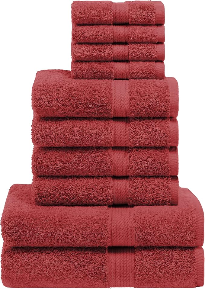 Superior Egyptian Cotton Ultra Plush & Absorbent, 10 Piece Set, Soft Luxury by SUPERIOR
