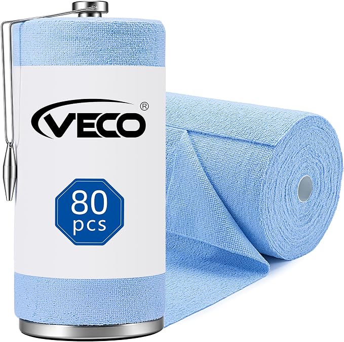 Veco Microfiber Cleaning Cloth Roll by Veco