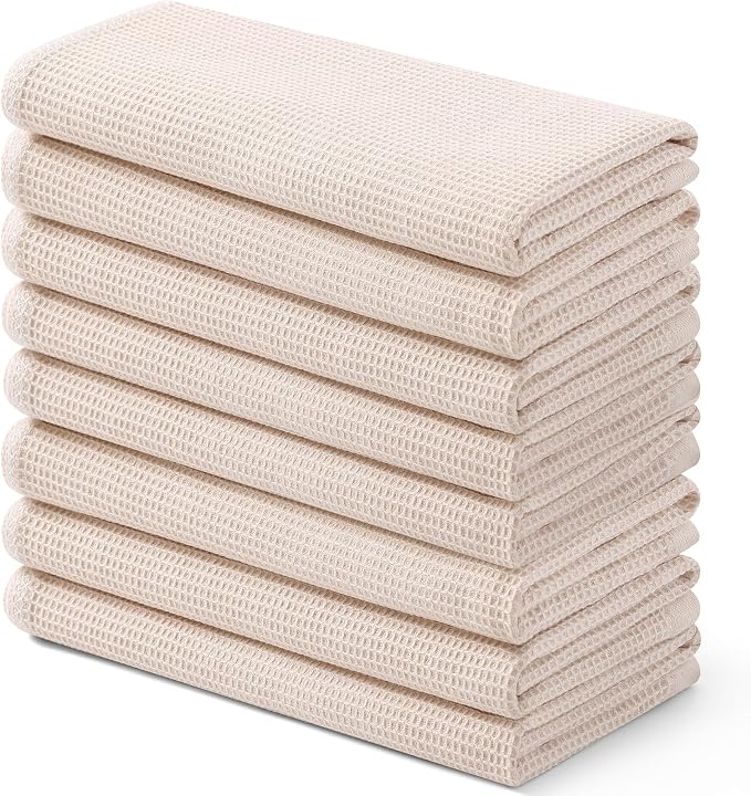 Homaxy 100% Cotton Waffle Weave Kitchen Towels, 8 Pack by Homaxy