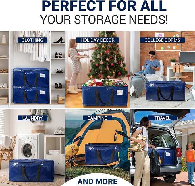 Reli. Moving Bags Heavy Duty Blue, Extra Large Totes | - Image 6