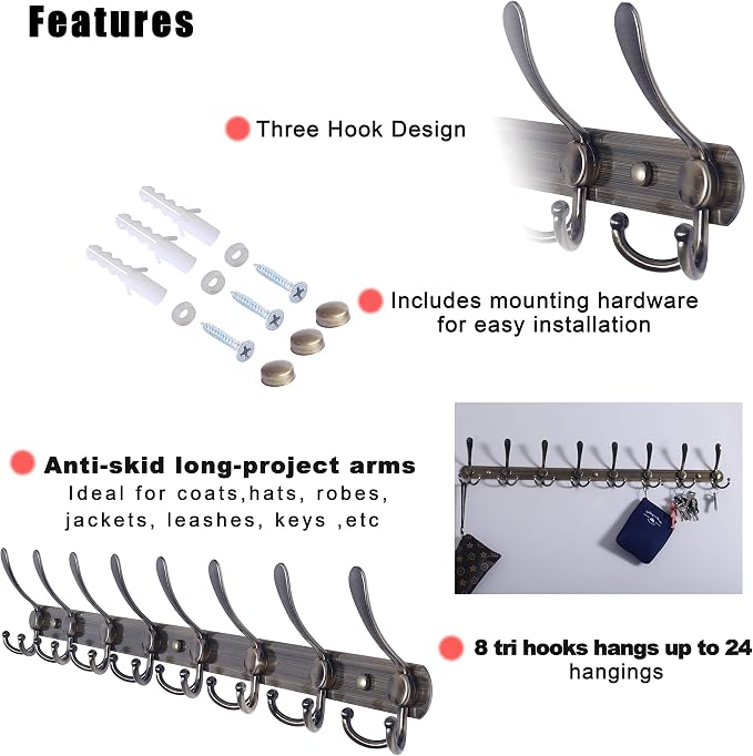 Coat Rack Wall Mount - Image 6