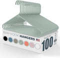 Plastic Hangers 100 Pack – Made in the USA – 6lb Capacity Standard Clothes by NeatiesHangers