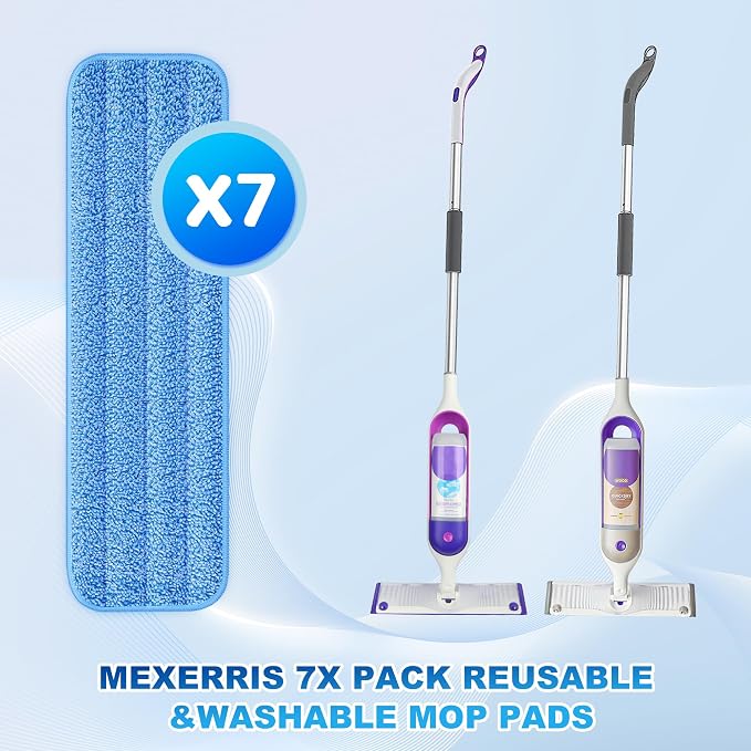 Washable Mop Pads for Swiffer PowerMop: Microfiber Wet Mops Refills 7 Pack - Image 2