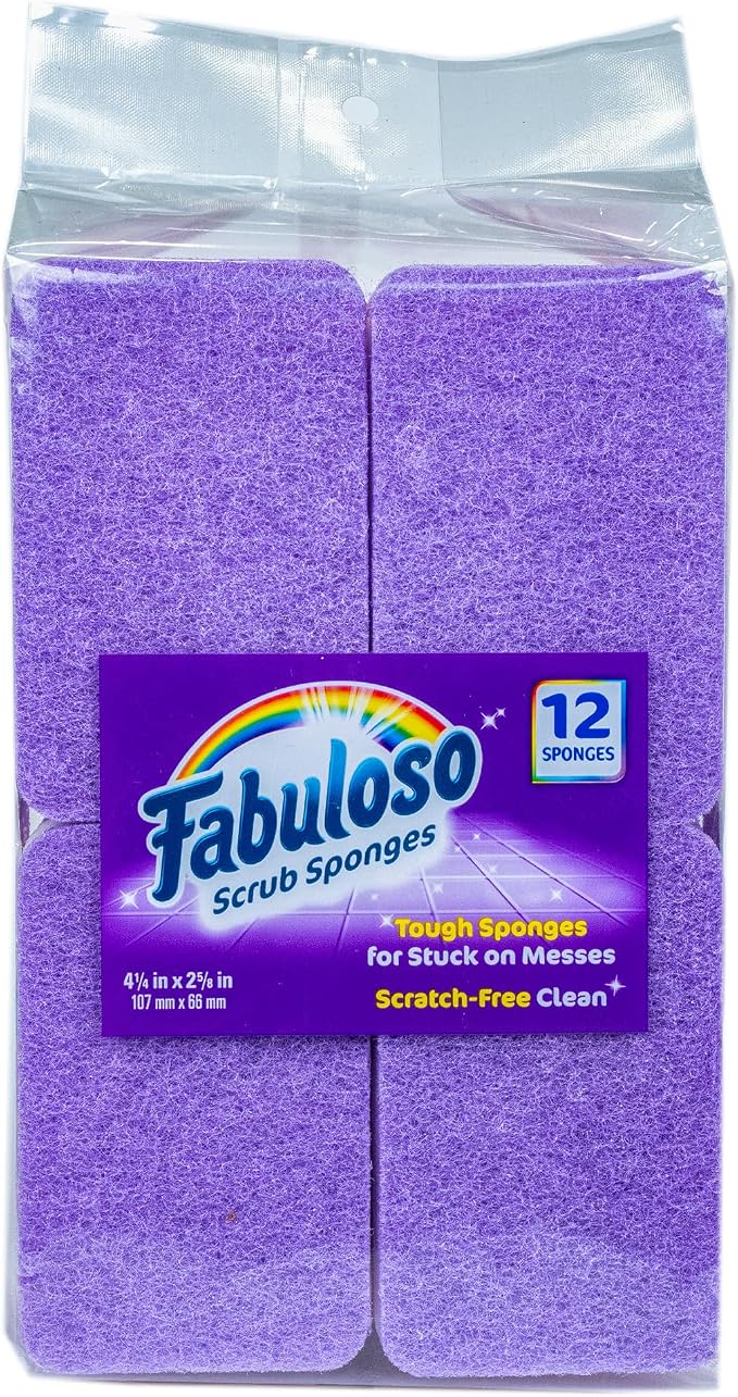 Fabuloso Scratch-Free Kitchen Dish Sponges, safe on nonstick cookware by Fabuloso