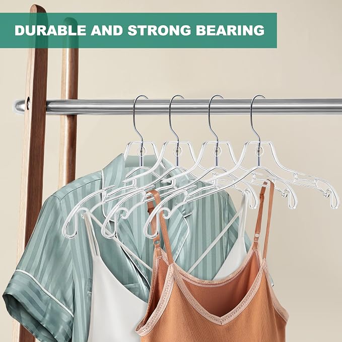 Quality Clear Hangers 12 Pack - Image 3