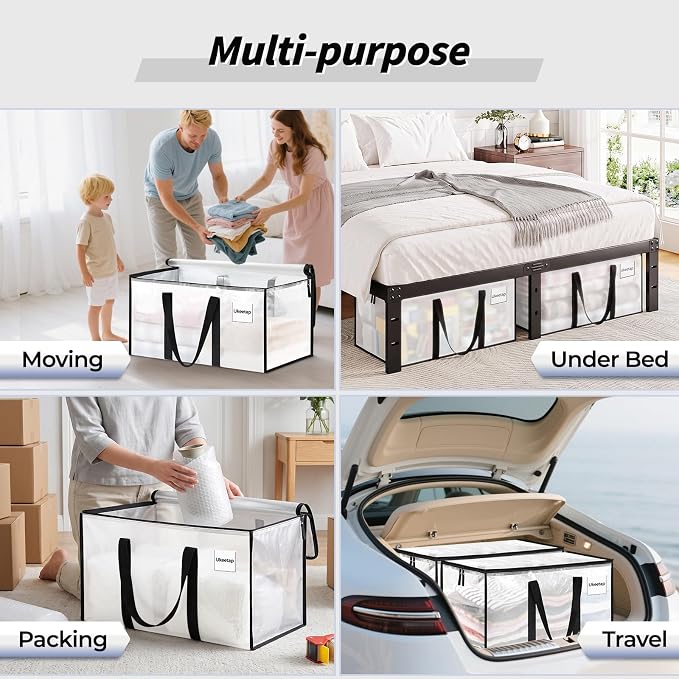 16 Pack Extra Large Clothes Storage Bins - Image 6