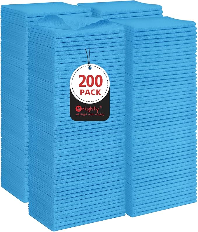 Orighty Microfiber Cleaning Cloth, 200 Pack Microfiber Towels by AllRightinOrighty