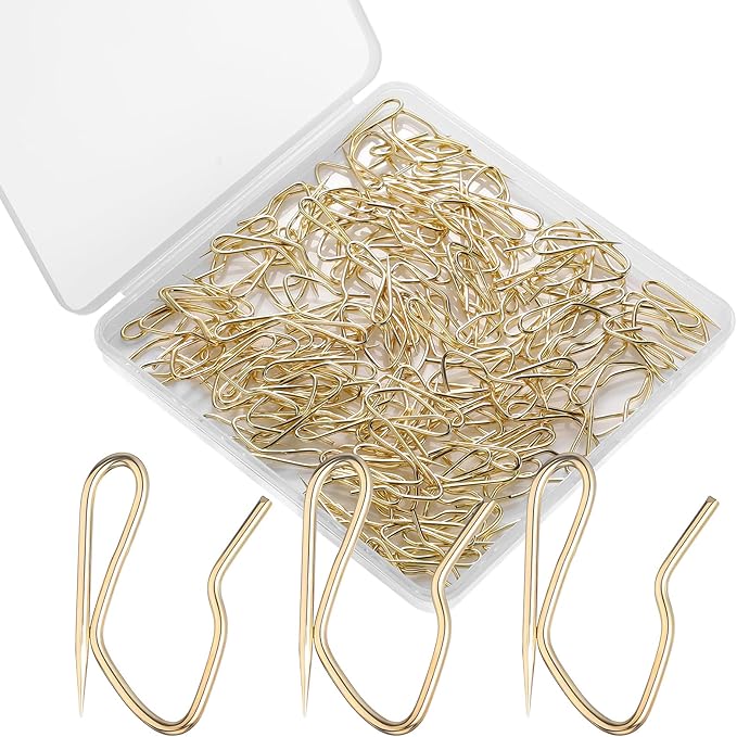 Shappy 120 Pcs Metal Drapery Hooks Pinch Pleat by Unknown