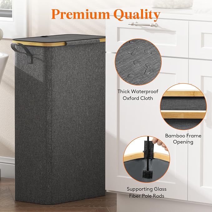 Lifewit 75L Slim Laundry Hamper - Image 7