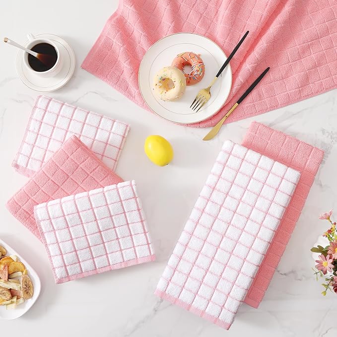 Homaxy Large Premium Cotton Kitchen Towels 16"x 28", 6 Pack - Image 9