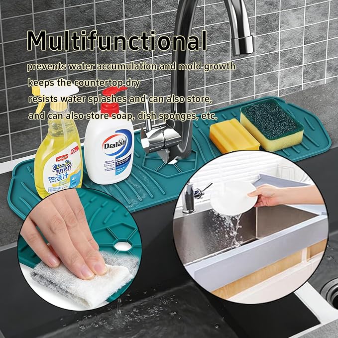1 PCS Kitchen Sink Faucet Mat - Image 4