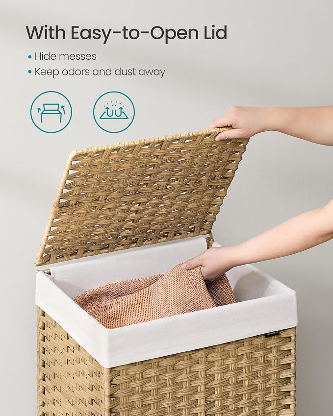 SONGMICS Rolling Laundry Hamper - Image 3