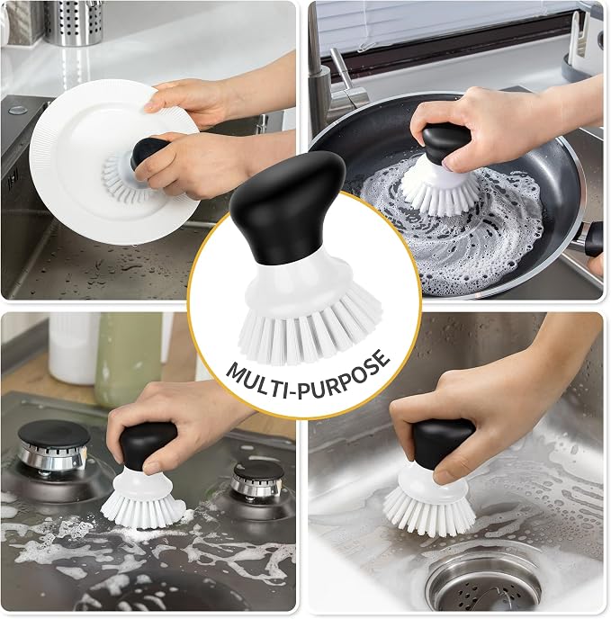 MR.SIGA Dish Scrub Brush, Palm Brush Dish Scrubber, sink cleaning, palm scrubber - Image 7