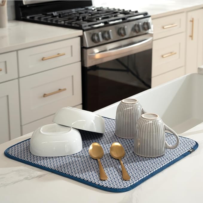 S&T INC. Dish Drying Mat, Kitchen Counter Mat - Image 2