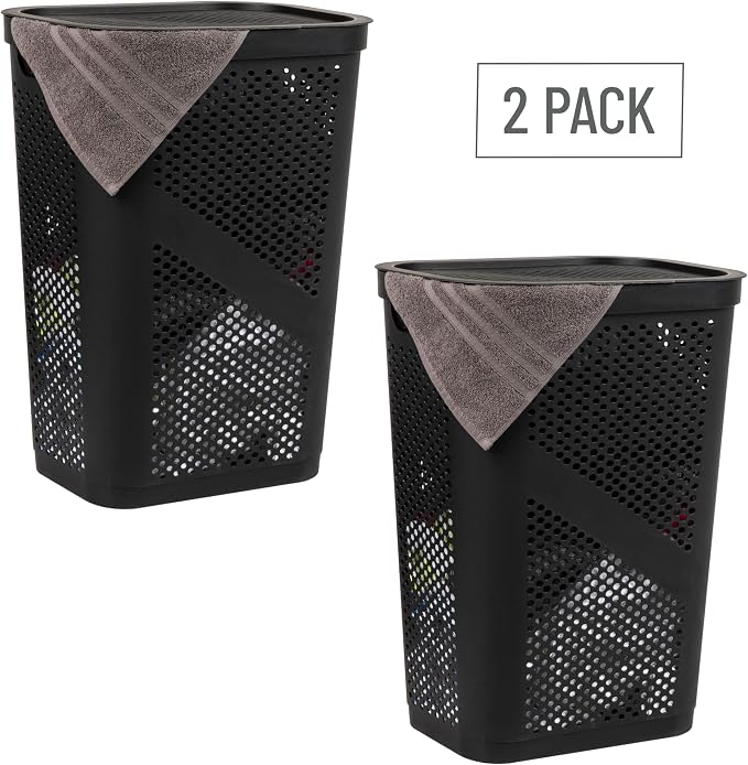 Mind Reader Slim Laundry Hamper - Image 7