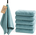 SEMAXE 6-Pack Blue Cotton Hand Towels by SEMAXE