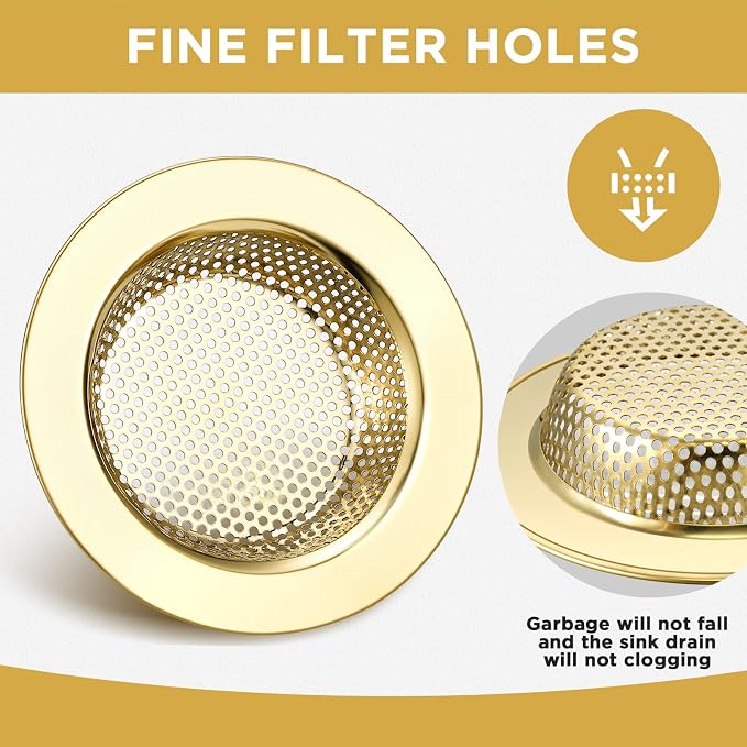 Retisee 2 Pcs Kitchen Sink Drain Strainer 4.4 Inch - Image 3