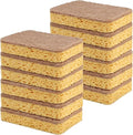 Yolaist 12 Pack Non-Scratch Scrub Sponge, Natural Kitchen Sponges by Yolaist