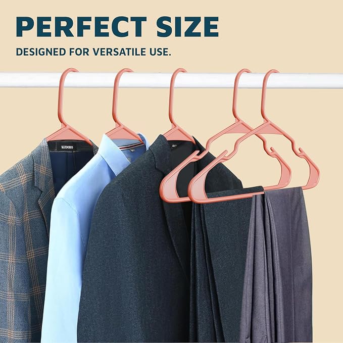 Lifemaster Plastic Clothes Hangers – Heavy Duty Hanger Set, - Image 10