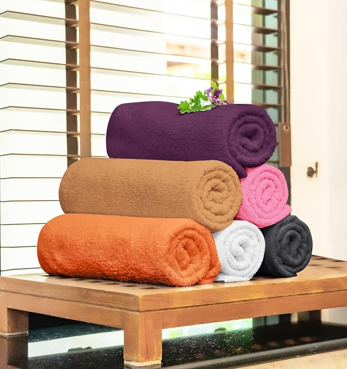 Towel and Linen Mart 100% Cotton 12 Pack Bath Towel Set, Quick Dry, Super - Image 2