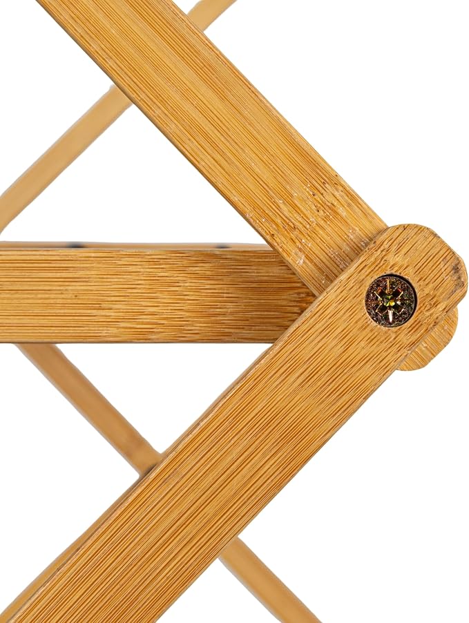 Household Essentials Bamboo Folding Clothes Drying Rack | Large Capacity - Image 5